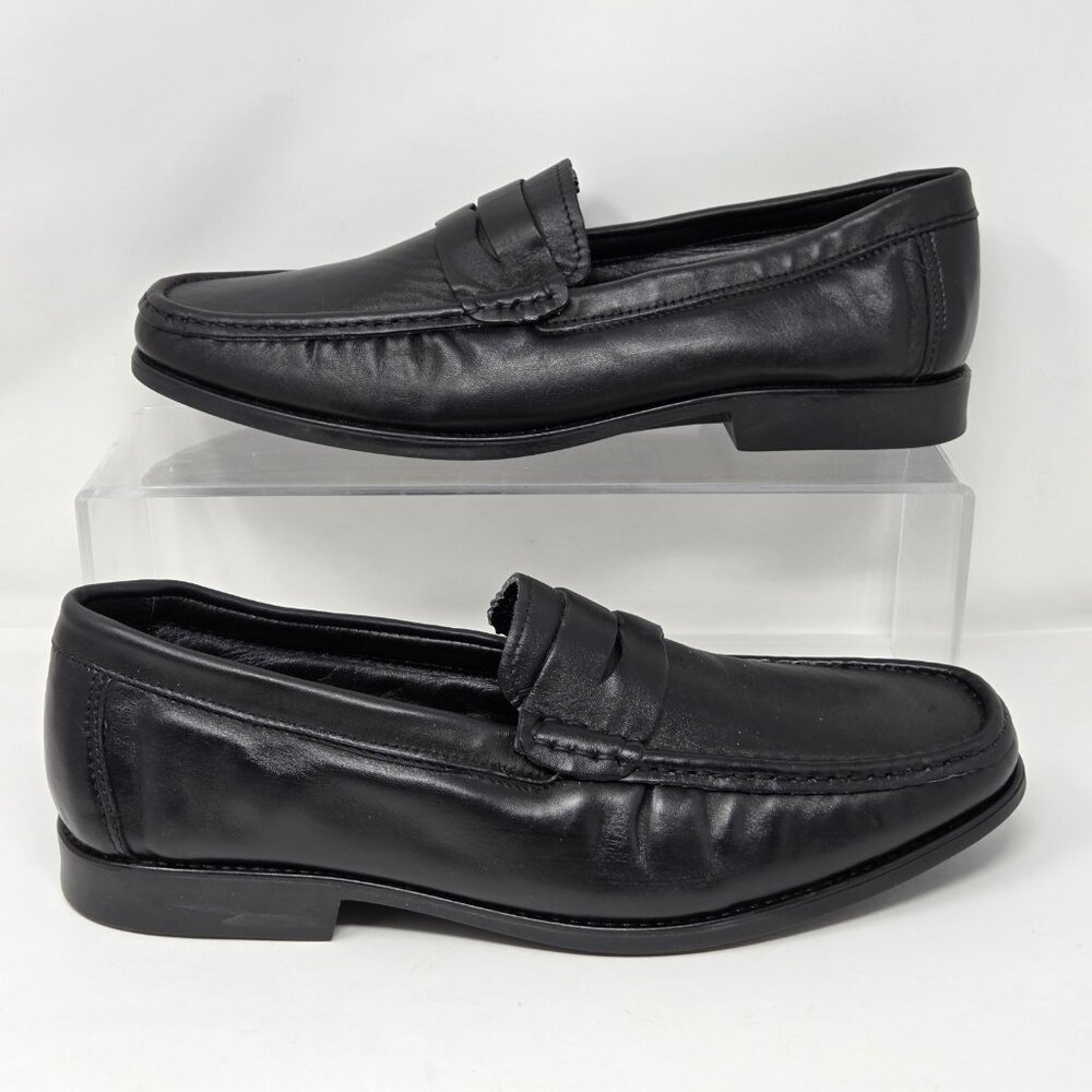 Mens 44 US 10 Slip On Faux Leather Loafer Casual Boat Deck Moccasin Soft Shoes